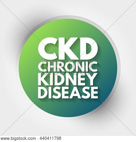 Ckd - Chronic Kidney Disease Acronym, Medical Concept Background