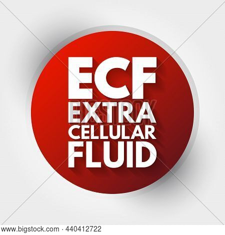 Ecf - Extracellular Fluid Acronym, Medical Concept Background