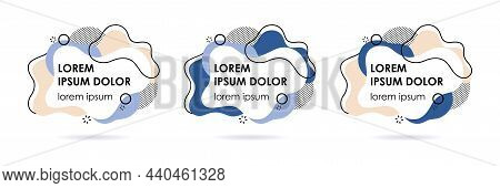 Vector Set Of Abstract Creative Backgrounds In Minimal Trendy Style With Copy Space For Text - Desig
