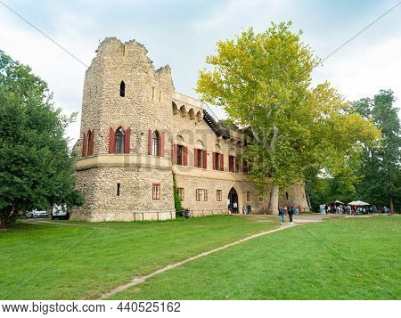 Lednice, Czech Republic - 28th Of August 2021: Januv Hrad, Johns Castle Is Romantic Ruined Castle In
