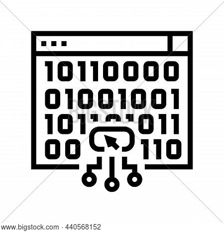 Cross-site Scripting Line Icon Vector. Cross-site Scripting Sign. Isolated Contour Symbol Black Illu