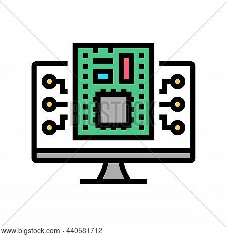Firmware Software Color Icon Vector. Firmware Software Sign. Isolated Symbol Illustration