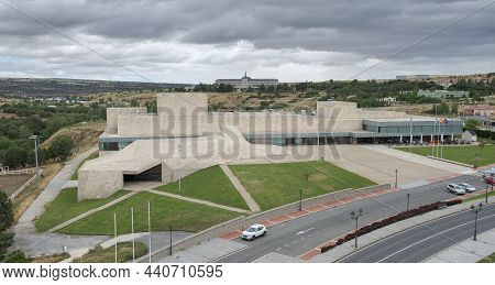 Avila, Spain - June 20, 2021: Conferences And Exhibitions Center Of Avila, Lienzo Norte