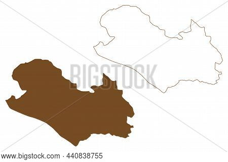 Lolland Island (kingdom Of Denmark) Map Vector Illustration, Scribble Sketch Lolland Map