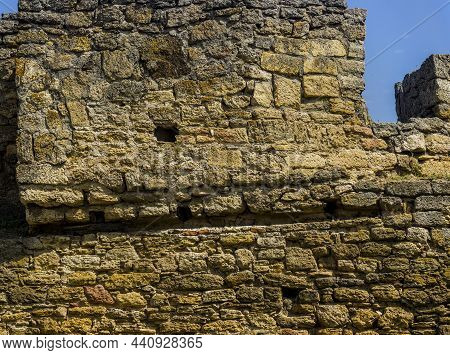 The Wall Of The Medieval Akkerman Fortress In Bilhorod-dnistrovsky, Odessa Region, Ukraine
