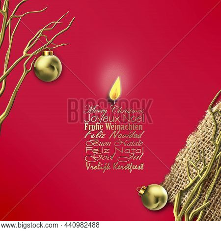 Merry Christmas Wishes Translation In English, French German Portuguese Italian Spanish Swedish On R