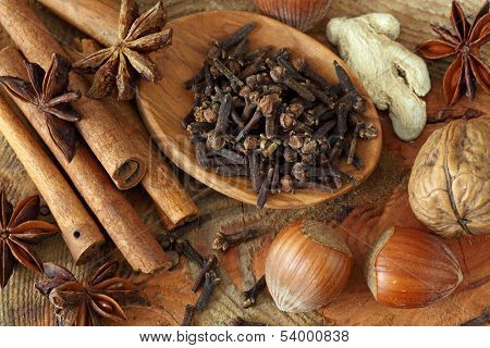 Spices for Christmas cakes