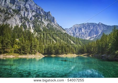 Green Lake in Styria, Austria