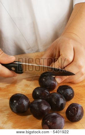 Prepare Fruit To Make A Fruitsalad