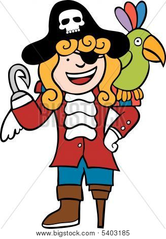Lapsi Pirate Parrot
