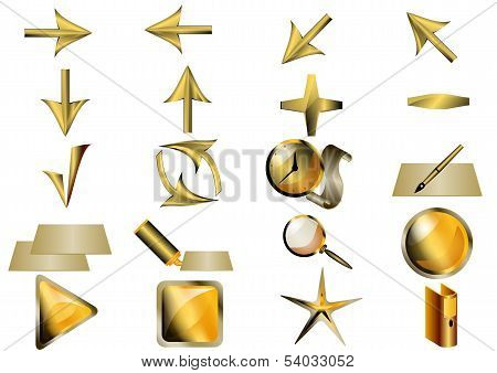 Set Of Basic Application Icons