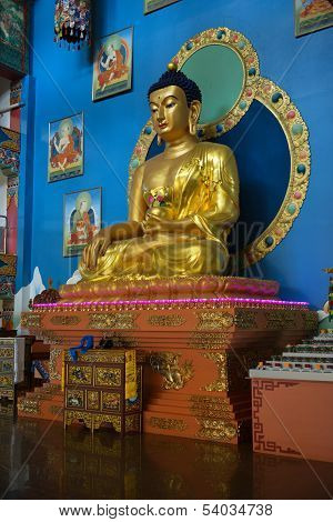 Golden Buddha Of Rinpoche Bagsha Datsan Monastery