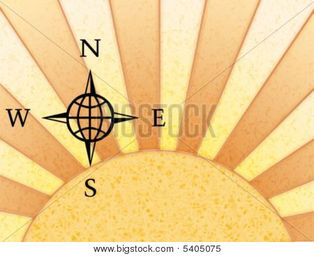 Sol e bússola