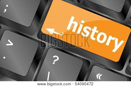 Laptop Keyboard And Key History On It