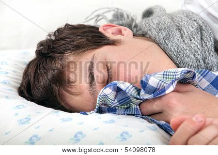Sick Teenager Sleeps