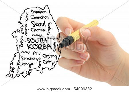 Word cloud for Korea