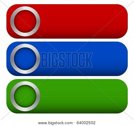 Banner With Metallic, Metal Bullets