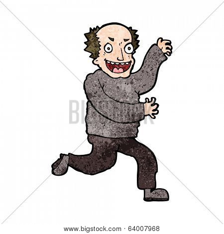 cartoon evil old man