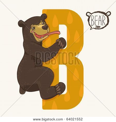 Letter B Bear