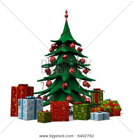 Albero di Natale con regali
