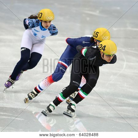 Ladies' 1000 M Heats Short Track Heats
