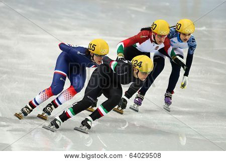 Ladies' 1000 M Heats Short Track Heats