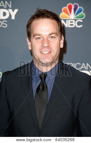 NEW YORK-APR 26: Comedian Mike Birbiglia attends the American Comedy Awards at the Hammerstein Ballroom on April 26, 2014 in New York City.