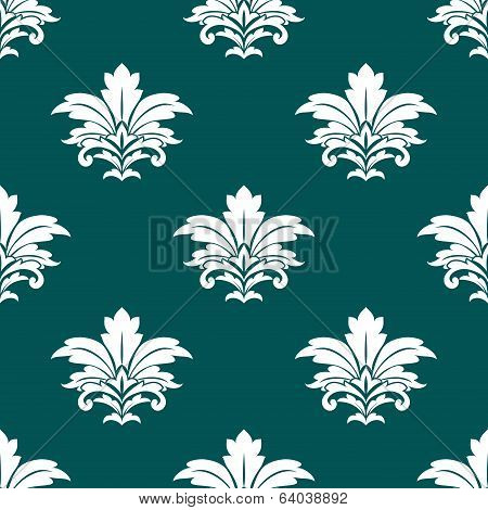 Damask style repeat arabesque pattern