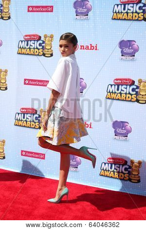 LOS ANGELES - APR 26:  Zendaya Coleman, aka Zendaya at the 2014 Radio Disney Music Awards at Nokia Theater on April 26, 2014 in Los Angeles, CA