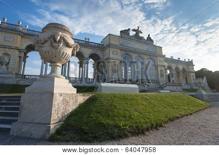 The Gloriette in the Schonbrunn Palace Garden, Vienna, Austria.