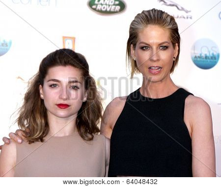 LOS ANGELES - APR 25:  Ava Deluca-Verley, Jenna Elfman at the 2014 LA Modernism Show Opening Night at 3Lab on April 25, 2014 in Culver City, CA