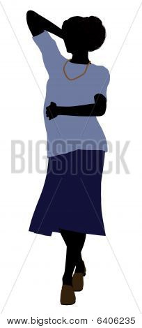 Bedstemor Illustration silhuet