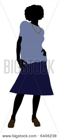 Bedstemor Illustration silhuet