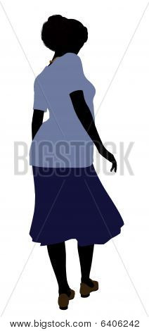Bedstemor Illustration silhuet