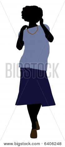Bedstemor Illustration silhuet