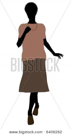Bedstemor Illustration silhuet