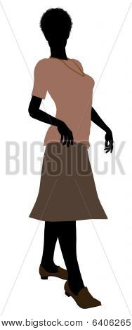 Bedstemor Illustration silhuet