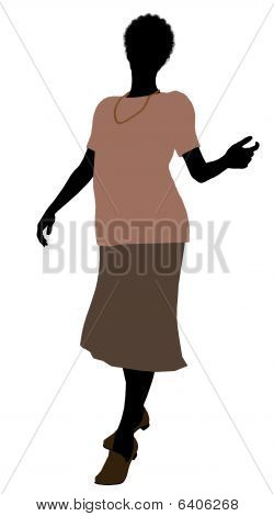 Bedstemor Illustration silhuet