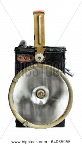 Old Fashioned Flashlight In Off State