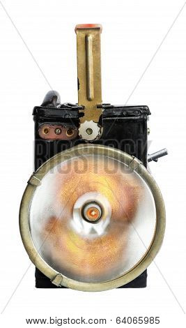 Old Fashioned Flashlight In On State