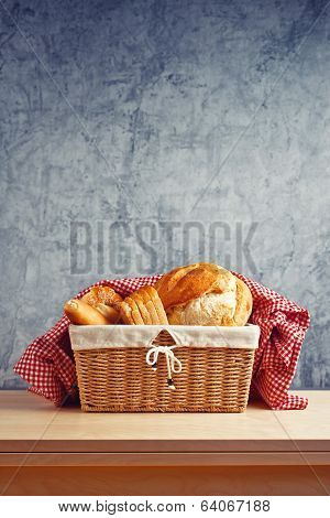 Bread In Wicker Basket