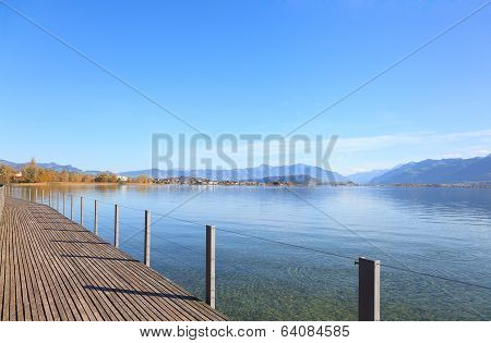 Rapperswil, View On Lake Obersee