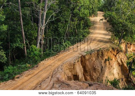 Landslide Dirt Road
