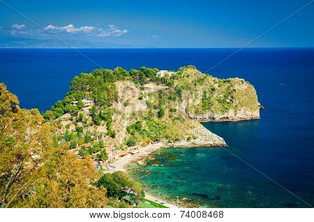 Left Side Of The Beach Isola Bella