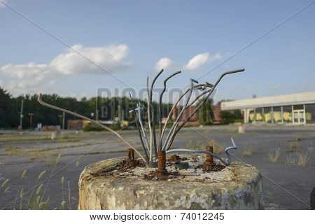 missing light pole