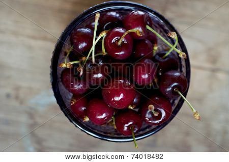 Bowl Of Cherries, Selective Focus