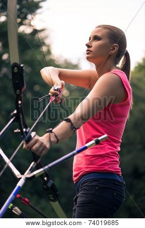 Woman with the bow