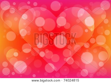 Abstract  Light Heart Background