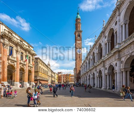 The Basilica Palladiana At The Piazza Signiori In Vicenza