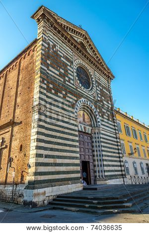 Facade Of San Francesco Church In Prato